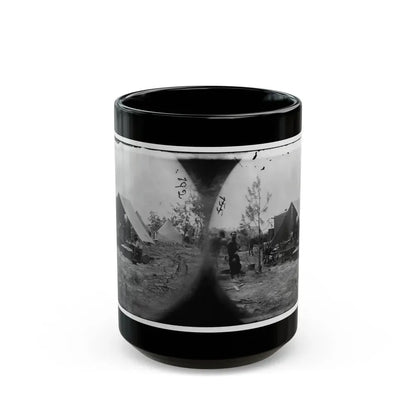 Petersburg, Virginia. Photographers Resting In Camp (U.S. Civil War) Black Coffee Mug 15oz - Go Mug Yourself
