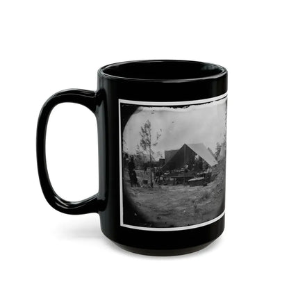 Petersburg, Virginia. Photographers Resting In Camp (U.S. Civil War) Black Coffee Mug - Go Mug Yourself
