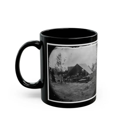 Petersburg, Virginia. Photographers Resting In Camp (U.S. Civil War) Black Coffee Mug - Go Mug Yourself