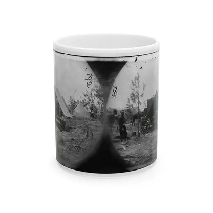 Petersburg, Virginia. Photographers Resting In Camp (U.S. Civil War) White Coffee Mug 11oz - Go Mug Yourself