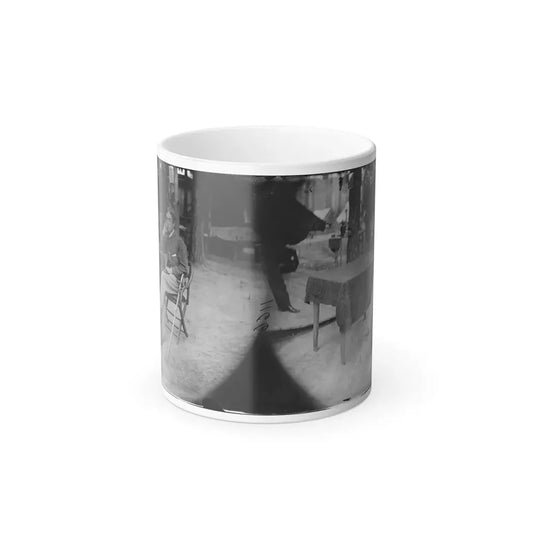 Petersburg, Virginia. Soldier Seated at Table (U.S. Civil War) Color Changing Coffee Mug 11oz Default Title 11oz - Go Mug Yourself
