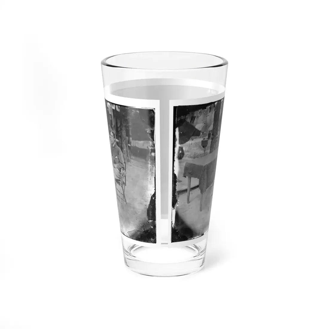 Petersburg, Virginia. Soldier Seated At Table (U.S. Civil War) Pint Glass 16oz - Go Mug Yourself