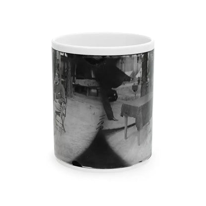 Petersburg, Virginia. Soldier Seated At Table (U.S. Civil War) White Coffee Mug 11oz - Go Mug Yourself