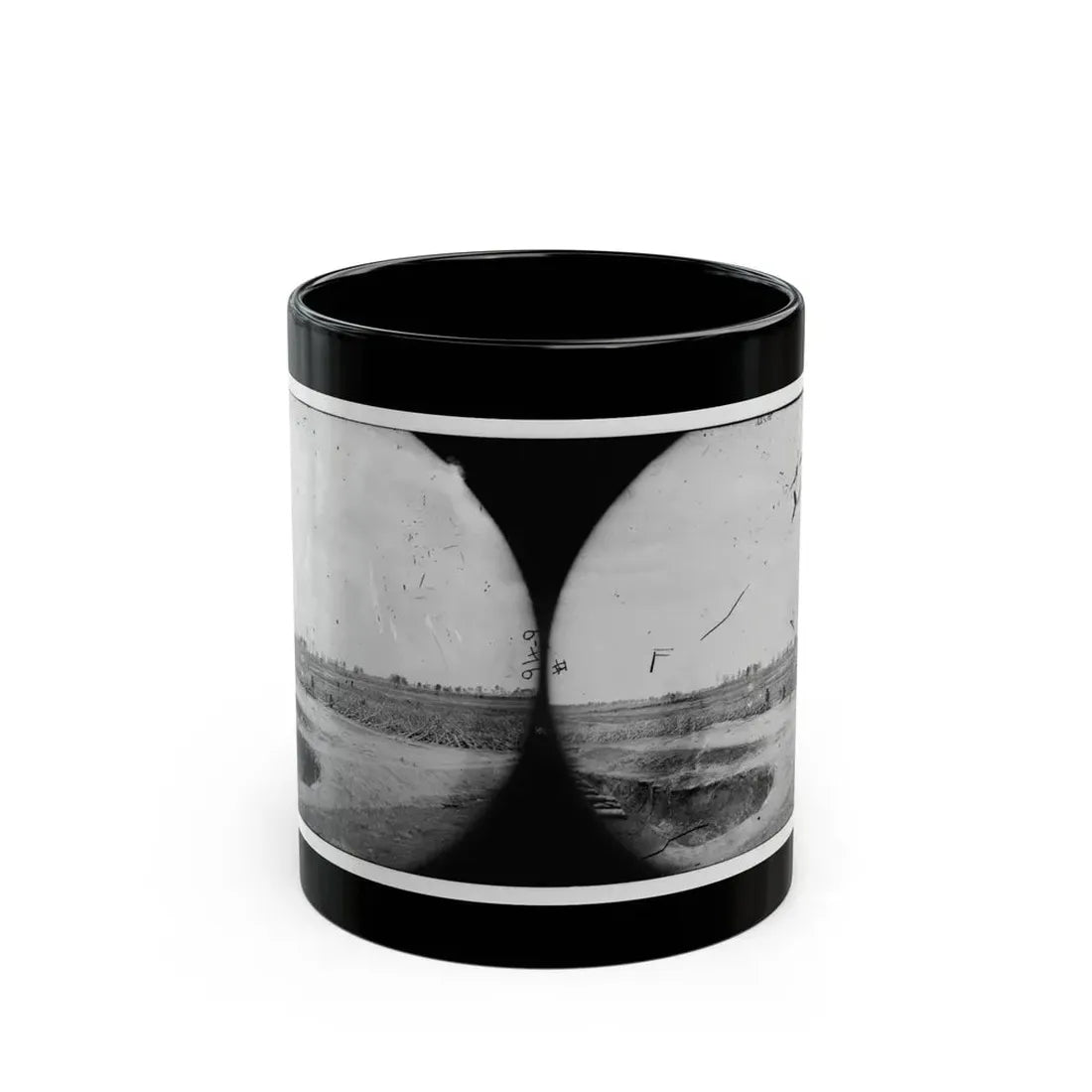Petersburg, Virginia (Vicinity). Fortifications (U.S. Civil War) Black Coffee Mug 11oz - Go Mug Yourself