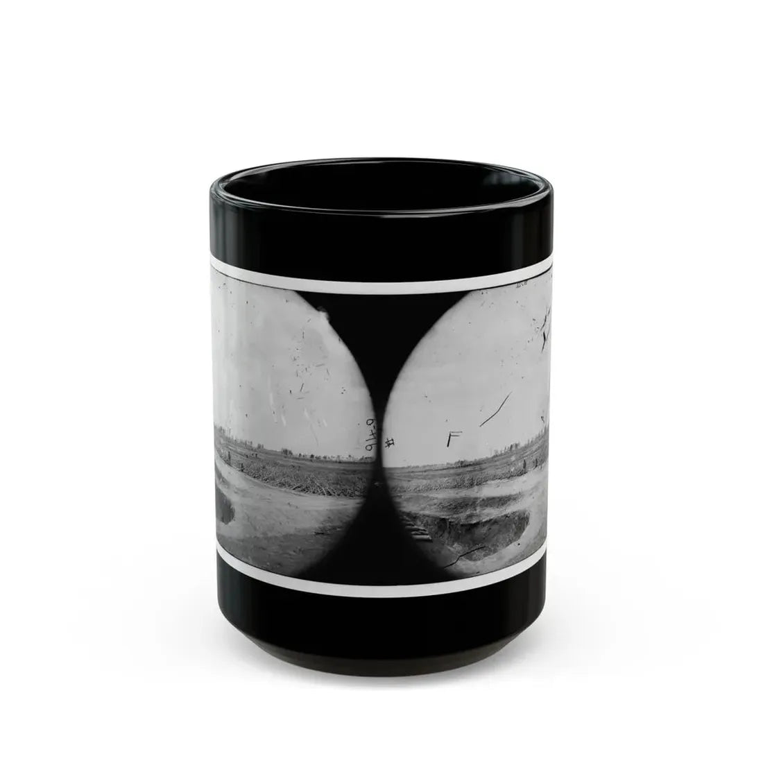 Petersburg, Virginia (Vicinity). Fortifications (U.S. Civil War) Black Coffee Mug 15oz - Go Mug Yourself