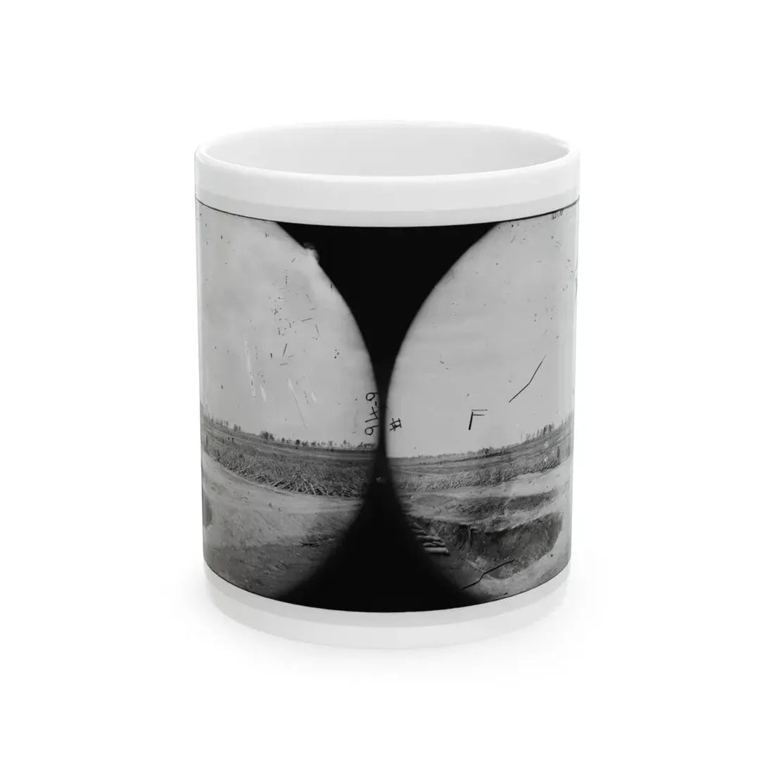 Petersburg, Virginia (Vicinity). Fortifications (U.S. Civil War) White Coffee Mug 11oz - Go Mug Yourself