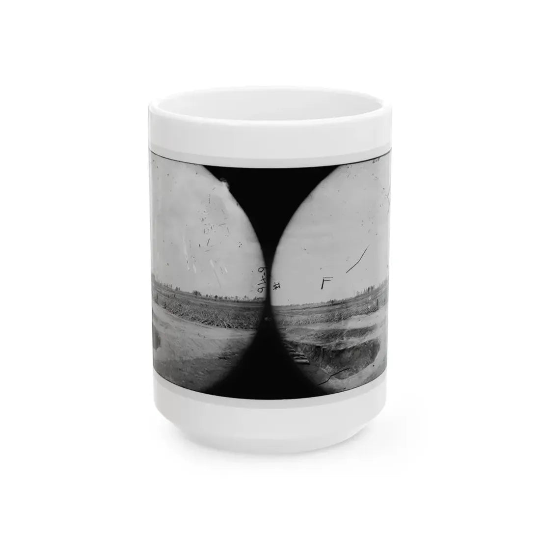 Petersburg, Virginia (Vicinity). Fortifications (U.S. Civil War) White Coffee Mug 15oz - Go Mug Yourself
