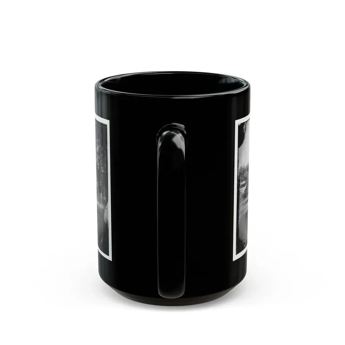 Petersburg, Virginia (Vicinity). View Of James River And Photographic Wagon Of Engineer Corps (U.S. Civil War) Black Coffee Mug - Go Mug Yourself