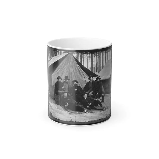 Petersburg, Virginia. Engineers at H.Q., Army of the Potomac (U.S. Civil War) Color Changing Coffee Mug 11oz-11oz-Go Mug Yourself