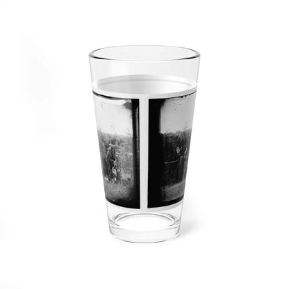 Petersburg, Virginia. Group At Telegraphic Corps Quarters. Headquarters, Army Of The Potomac (U.S. Civil War) Pint Glass 16oz-Go Mug Yourself
