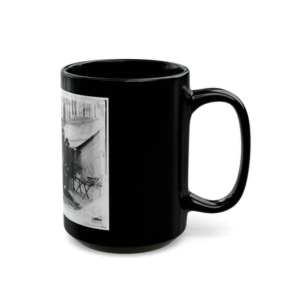 Petersburg, Virginia. Group Of Engineers And Draughtsmen, Headquarters, Army Of The Potomac (U.S. Civil War) Black Coffee Mug-Go Mug Yourself