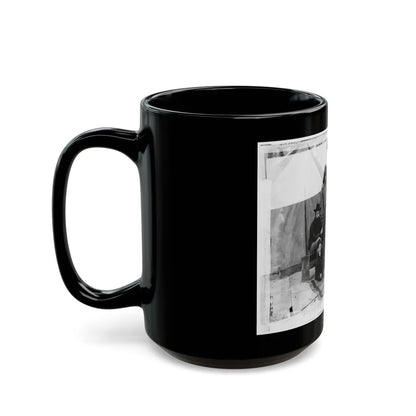 Petersburg, Virginia. Group Of Engineers And Draughtsmen, Headquarters, Army Of The Potomac (U.S. Civil War) Black Coffee Mug-Go Mug Yourself