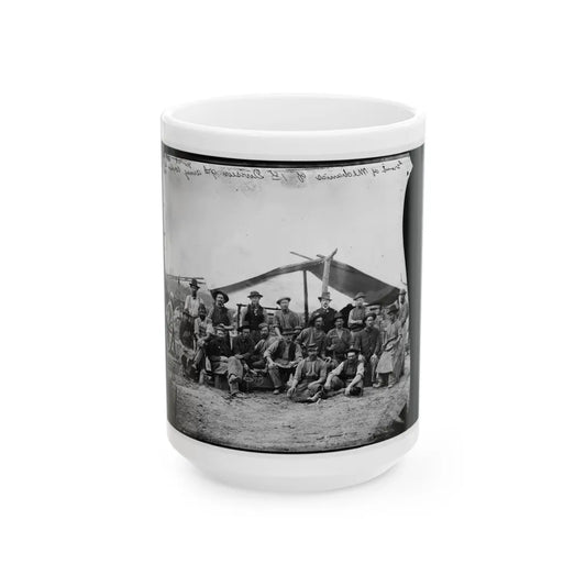 Petersburg, Virginia. Group Of Mechanics Of 1st Division, 9th Army Corps (U.S. Civil War) White Coffee Mug-15oz-Go Mug Yourself