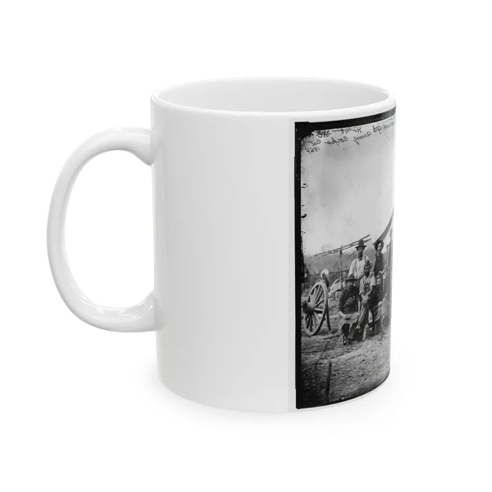 Petersburg, Virginia. Group Of Mechanics Of 1st Division, 9th Army Corps (U.S. Civil War) White Coffee Mug-Go Mug Yourself