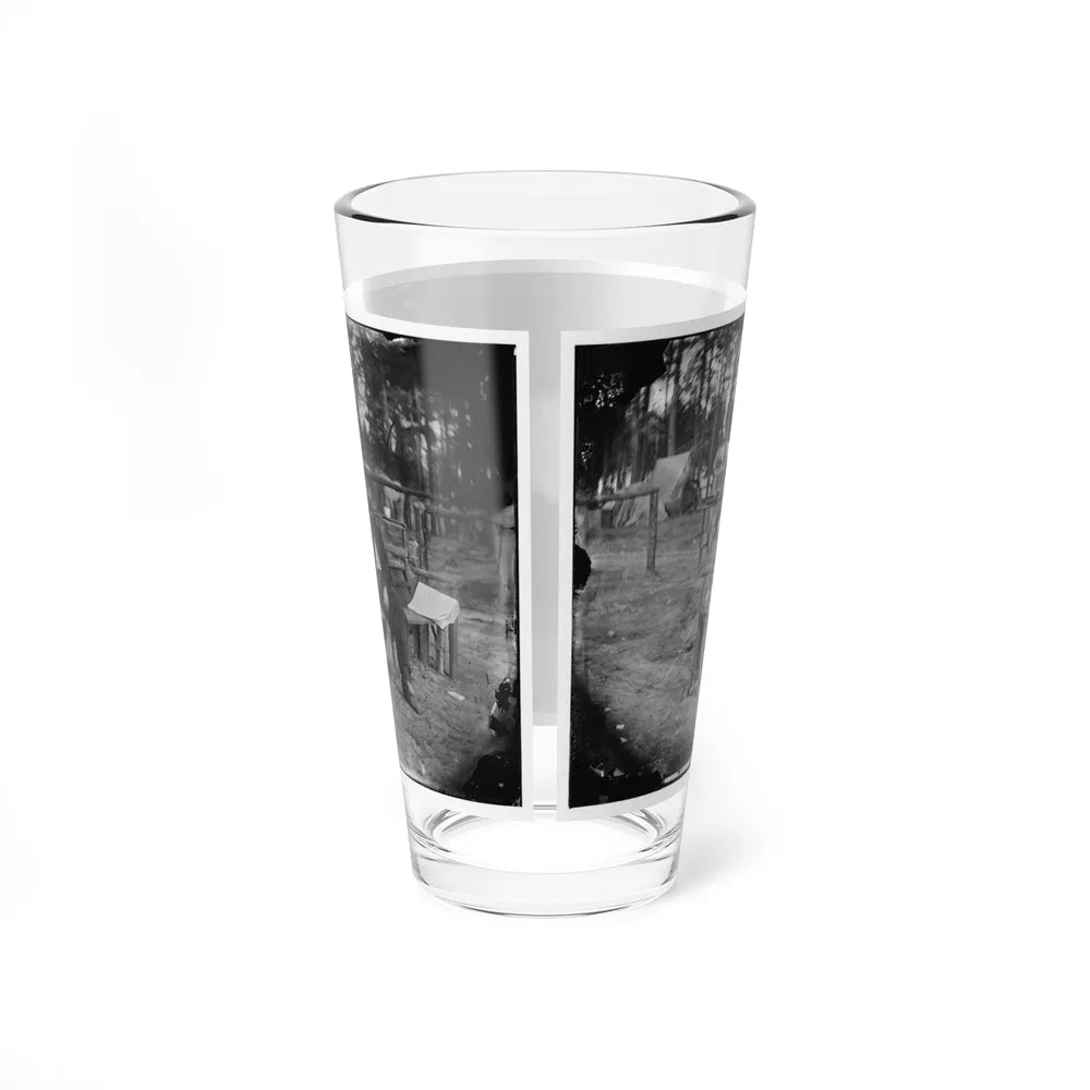 Petersburg, Virginia. Officer Seated 001 (U.S. Civil War) Pint Glass 16oz-Go Mug Yourself