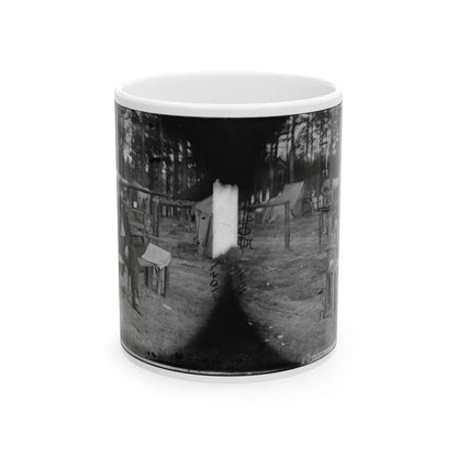 Petersburg, Virginia. Officer Seated 001 (U.S. Civil War) White Coffee Mug-11oz-Go Mug Yourself