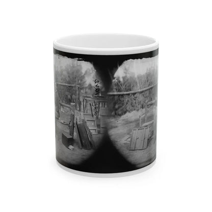 Petersburg, Virginia. Officer Seated (U.S. Civil War) White Coffee Mug-11oz-Go Mug Yourself