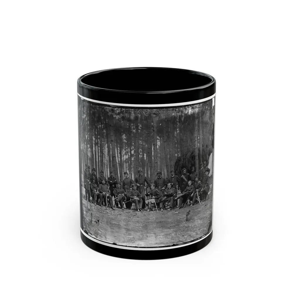 Petersburg, Virginia. Officers Of 114th Pennsylvania Infantry (U.S. Civil War) Black Coffee Mug-11oz-Go Mug Yourself