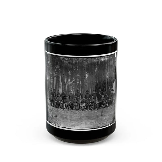 Petersburg, Virginia. Officers Of 114th Pennsylvania Infantry (U.S. Civil War) Black Coffee Mug-15oz-Go Mug Yourself