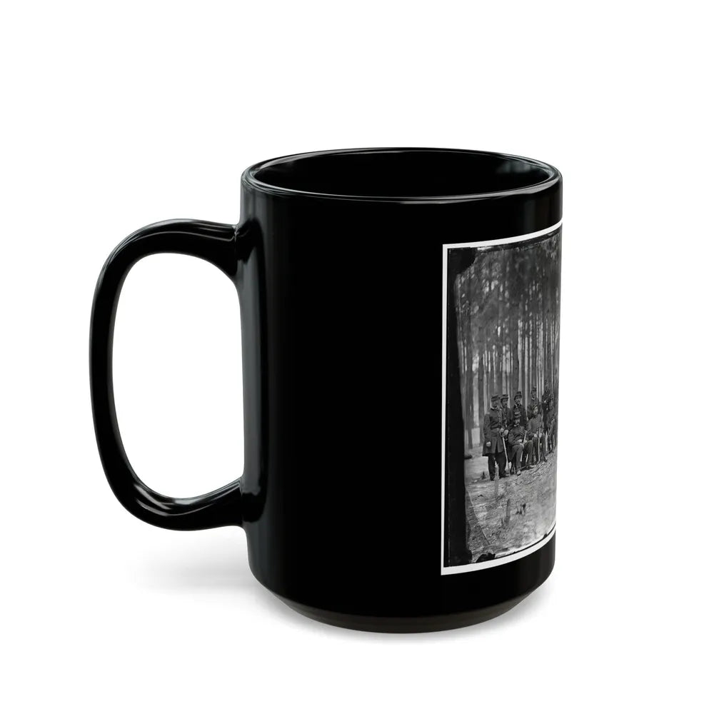 Petersburg, Virginia. Officers Of 114th Pennsylvania Infantry (U.S. Civil War) Black Coffee Mug-Go Mug Yourself