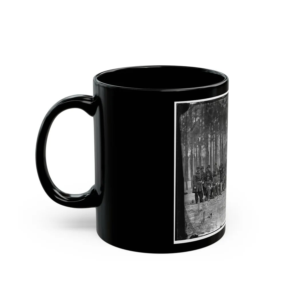 Petersburg, Virginia. Officers Of 114th Pennsylvania Infantry (U.S. Civil War) Black Coffee Mug-Go Mug Yourself