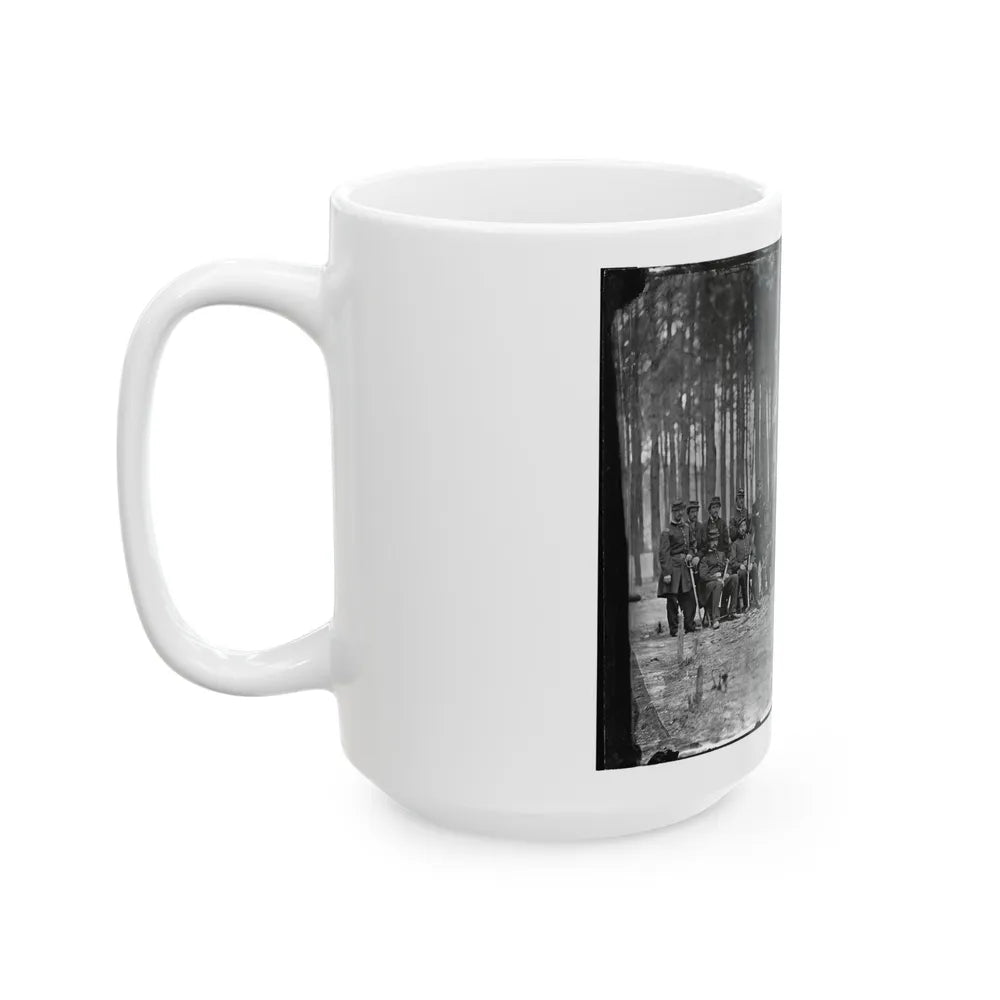 Petersburg, Virginia. Officers Of 114th Pennsylvania Infantry (U.S. Civil War) White Coffee Mug-Go Mug Yourself