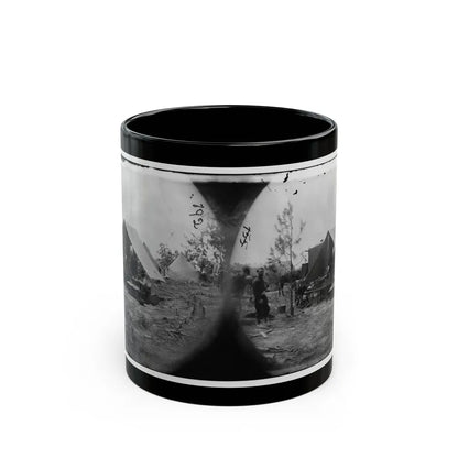 Petersburg, Virginia. Photographers Resting In Camp (U.S. Civil War) Black Coffee Mug-11oz-Go Mug Yourself