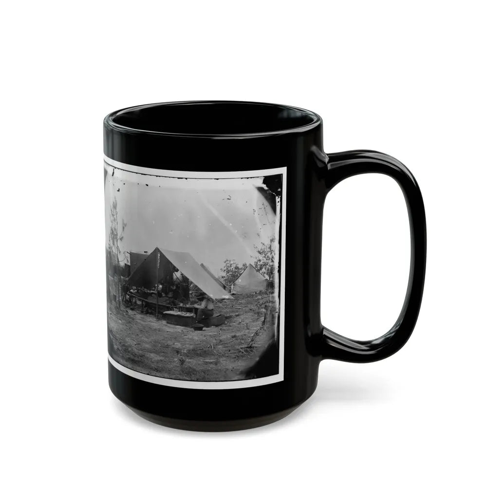 Petersburg, Virginia. Photographers Resting In Camp (U.S. Civil War) Black Coffee Mug-Go Mug Yourself