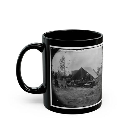 Petersburg, Virginia. Photographers Resting In Camp (U.S. Civil War) Black Coffee Mug-Go Mug Yourself