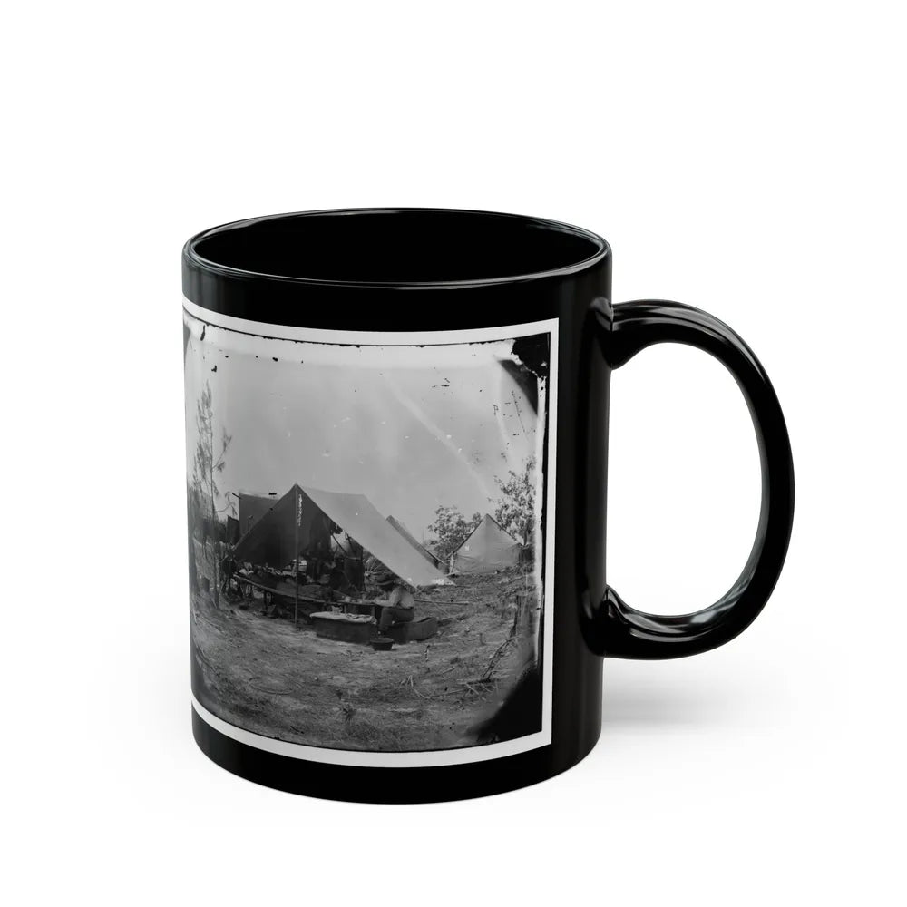 Petersburg, Virginia. Photographers Resting In Camp (U.S. Civil War) Black Coffee Mug-Go Mug Yourself