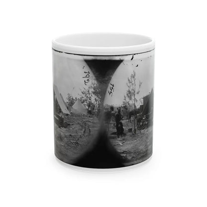 Petersburg, Virginia. Photographers Resting In Camp (U.S. Civil War) White Coffee Mug-11oz-Go Mug Yourself