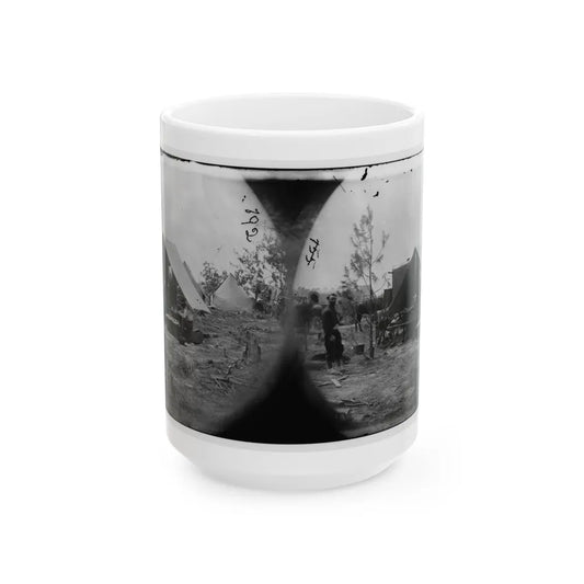 Petersburg, Virginia. Photographers Resting In Camp (U.S. Civil War) White Coffee Mug-15oz-Go Mug Yourself