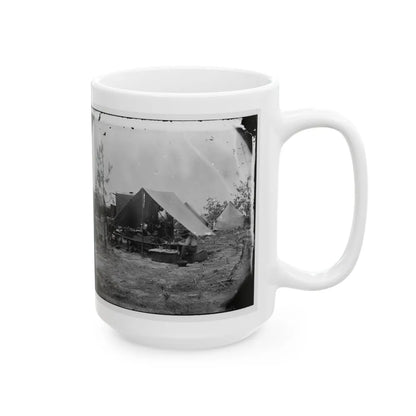 Petersburg, Virginia. Photographers Resting In Camp (U.S. Civil War) White Coffee Mug-Go Mug Yourself