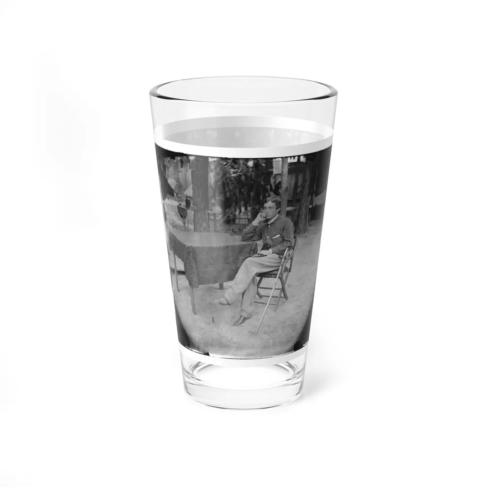 Petersburg, Virginia. Soldier Seated At Table (U.S. Civil War) Pint Glass 16oz-Go Mug Yourself