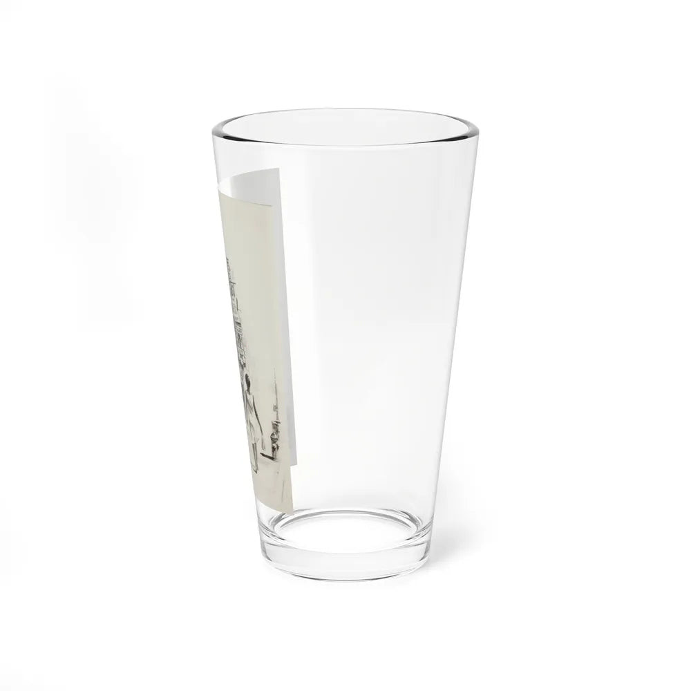 Pete's Bar (Magazine Illustration) Pint Glass 16oz-Go Mug Yourself