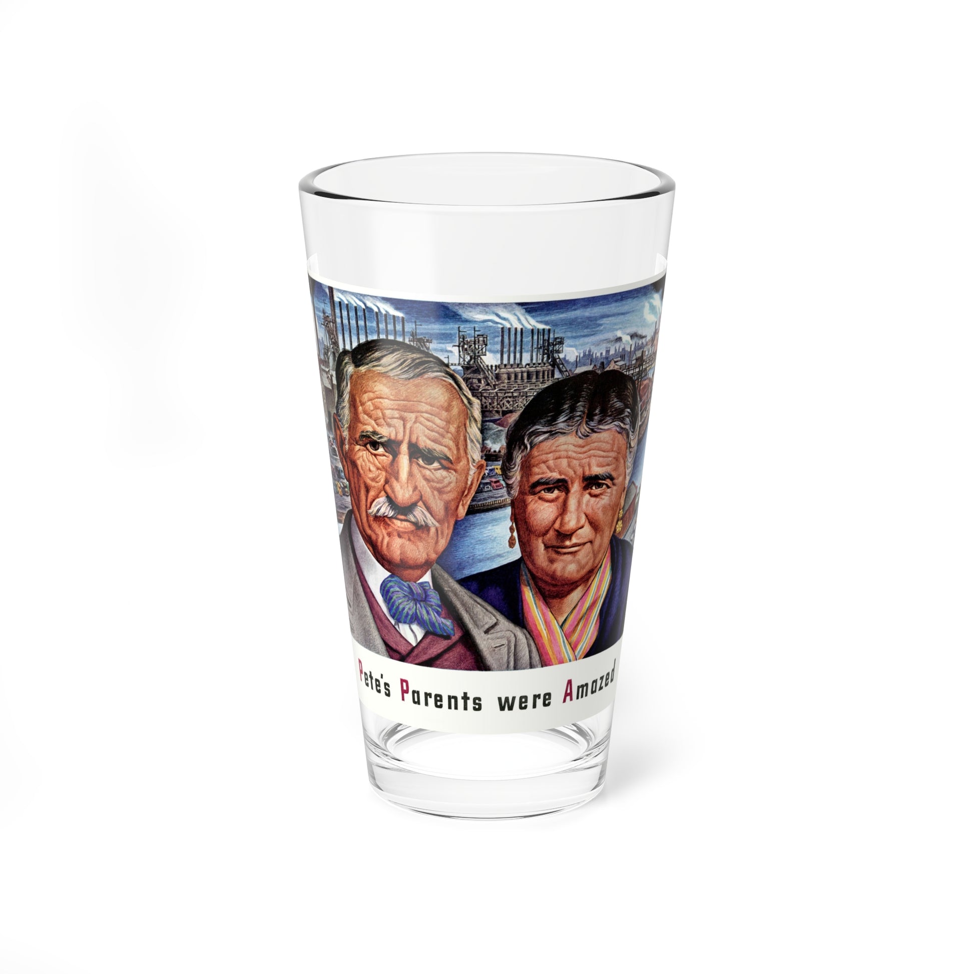 Pete's Parents were Amazed, 1941 (Magazine Illustration) Pint Glass 16oz-16oz-Go Mug Yourself