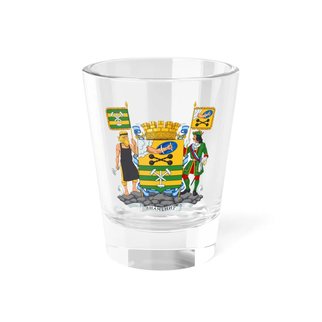 Petrozavodsk Greater Coat of Arms (Russia) (Coat of Arms) Shot Glass 1.5oz 1.5oz - Go Mug Yourself
