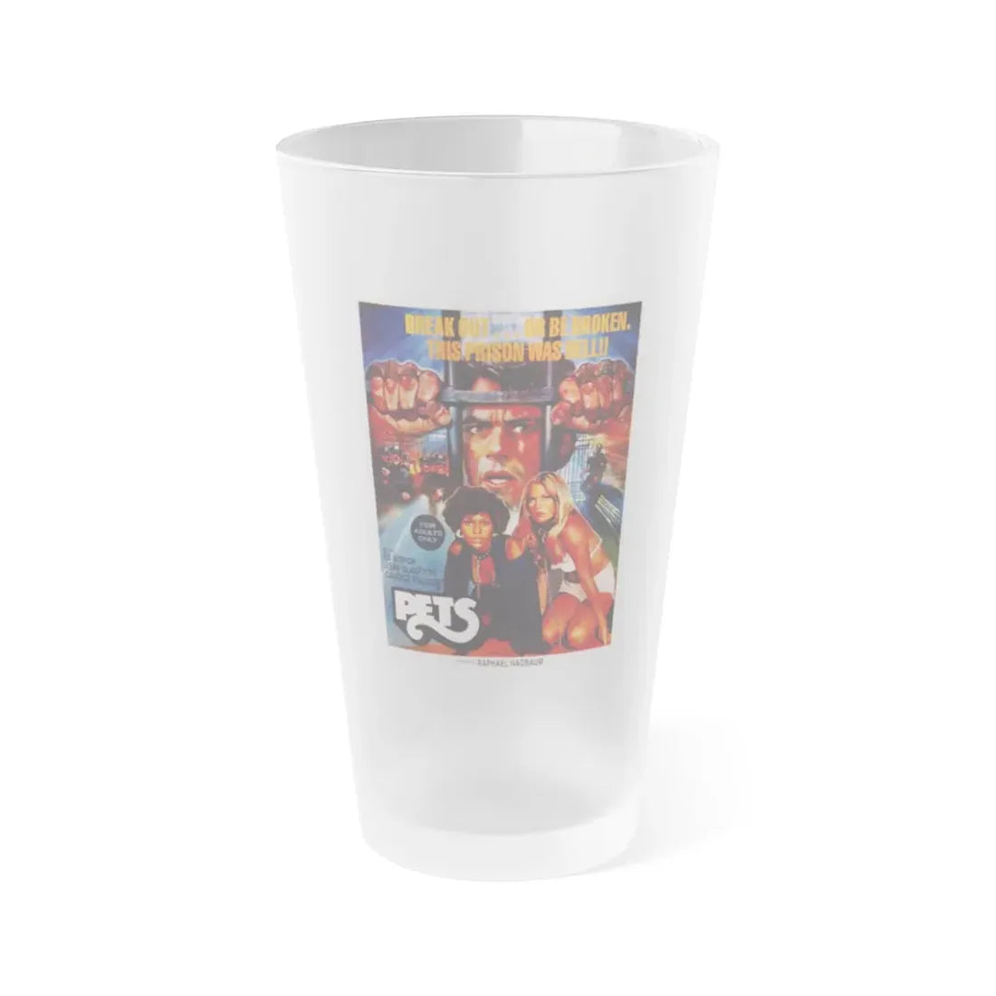 PETS 1974 Movie Poster - Frosted Pint Glass 16oz Default Title - Go Mug Yourself