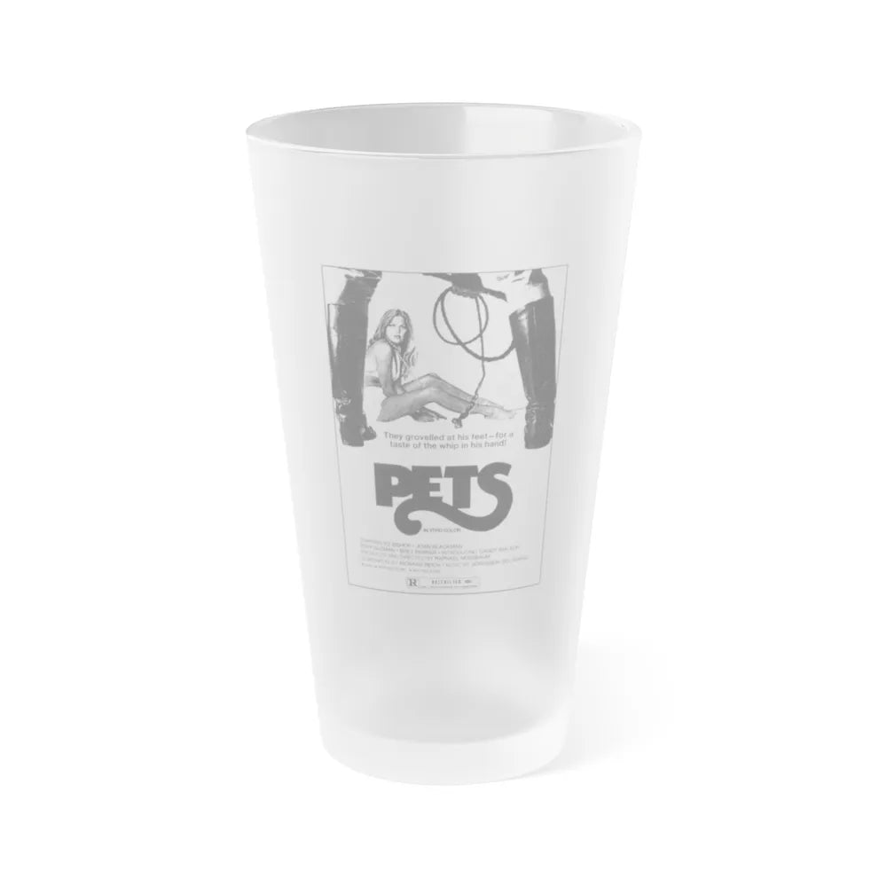 PETS (2) 1974 Movie Poster - Frosted Pint Glass 16oz-16oz-Frosted-Go Mug Yourself