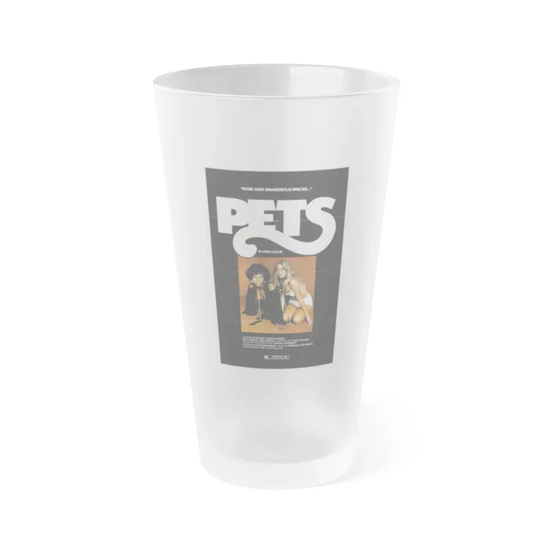 PETS (3) 1974 Movie Poster - Frosted Pint Glass 16oz Default Title - Go Mug Yourself
