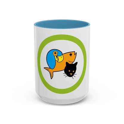 Pets (Boy Scout Merit Badge) Accent Coffee Mug-15oz-Light Blue-Go Mug Yourself