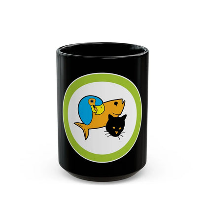 Pets (Boy Scout Merit Badge) Black Coffee Mug-15oz-Go Mug Yourself