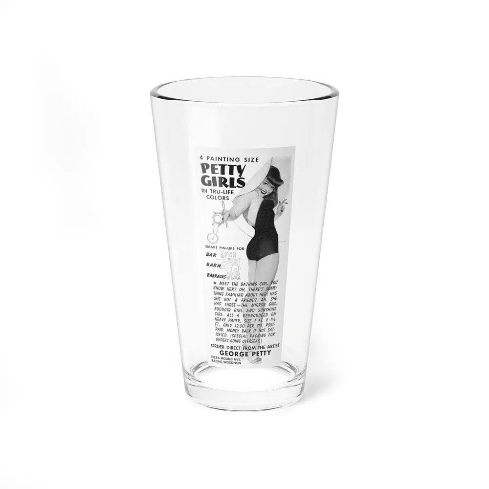 Petty Girls, 1943 (Magazine Illustration) Pint Glass 16oz-16oz-Go Mug Yourself