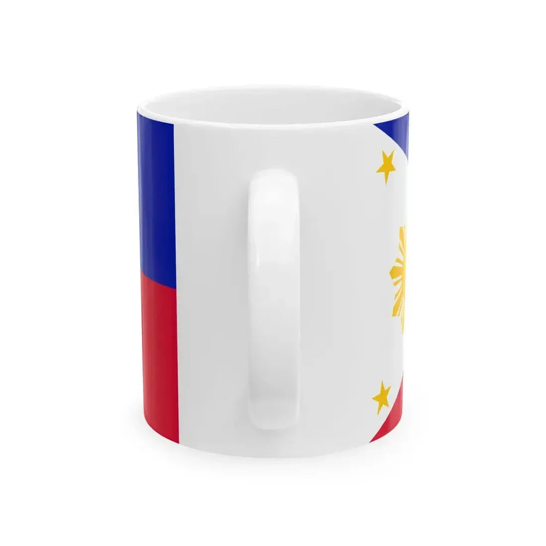 PH flag 9 rays Pantone (Philippines) White Coffee Mug - Go Mug Yourself