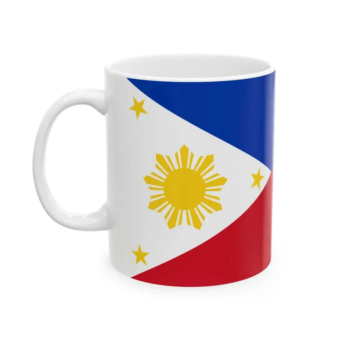 PH flag 9 Rays (Philippines) White Coffee Mug - Go Mug Yourself