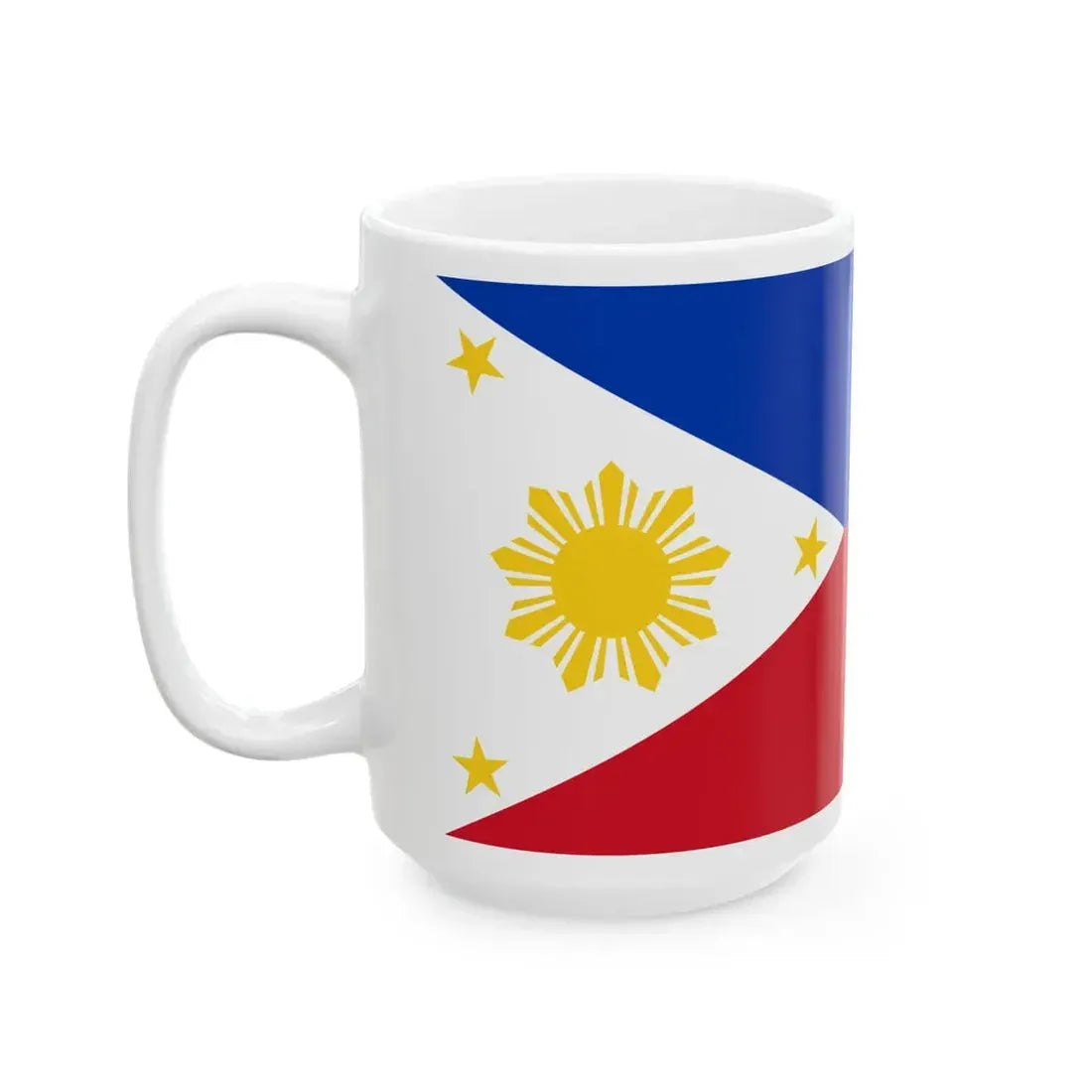 PH flag 9 Rays (Philippines) White Coffee Mug - Go Mug Yourself