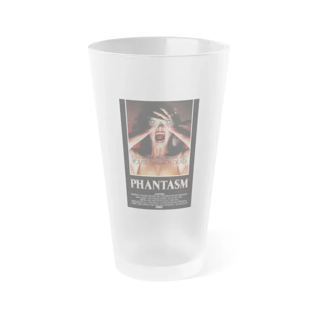 PHANTASM (2) 1979 Movie Poster - Frosted Pint Glass 16oz Default Title - Go Mug Yourself