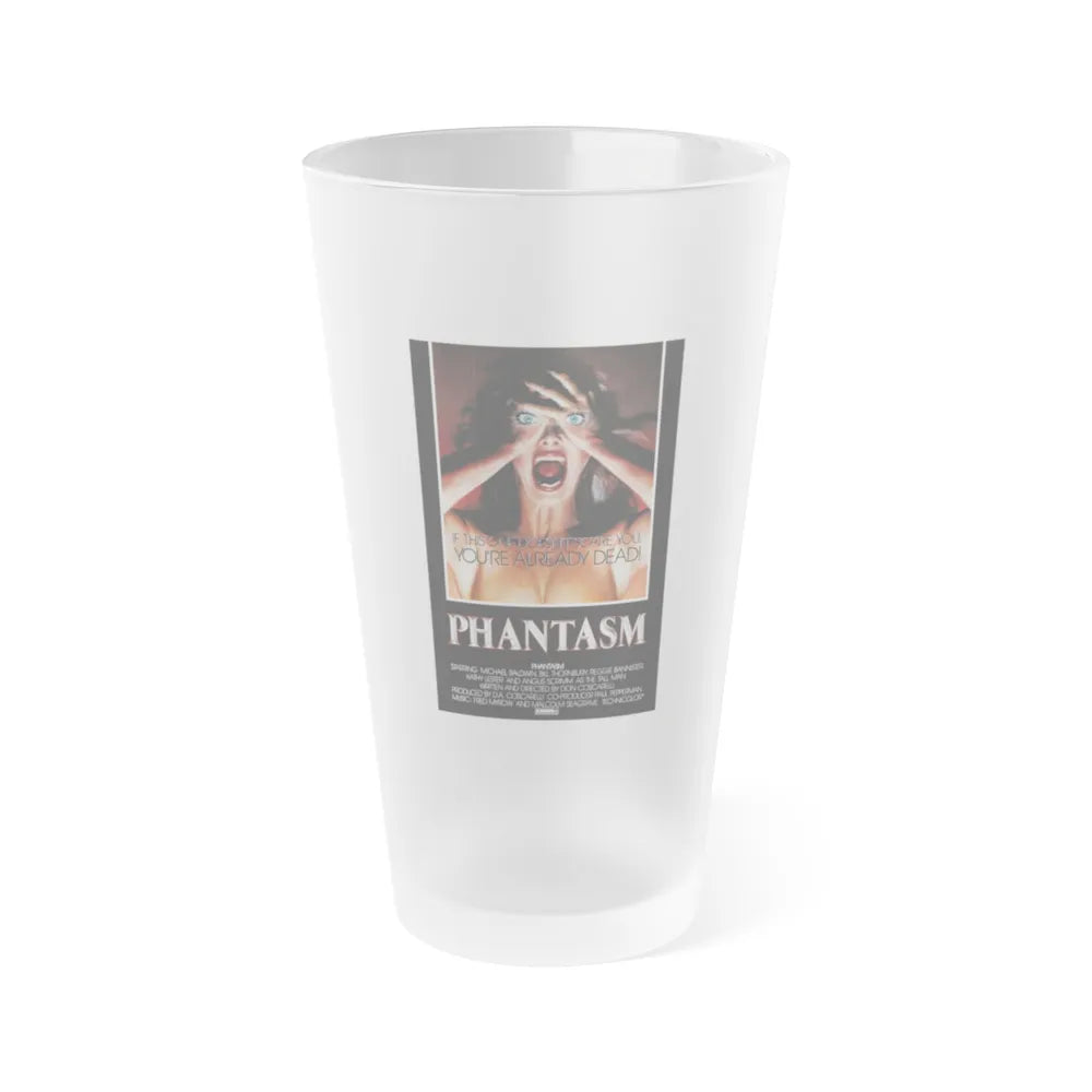 PHANTASM (2) 1979 Movie Poster - Frosted Pint Glass 16oz-Go Mug Yourself