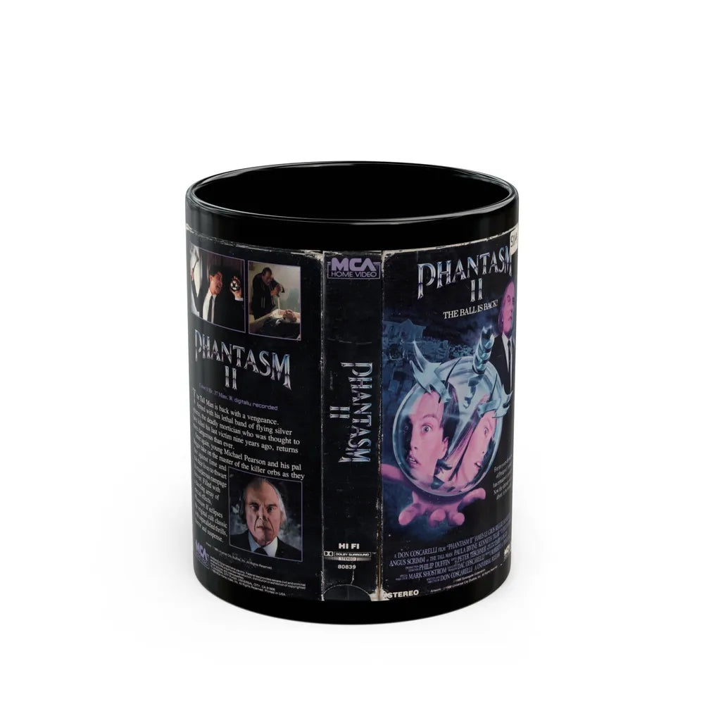 PHANTASM 2 (VHS COVER) - Black Coffee Mug-11oz-Go Mug Yourself