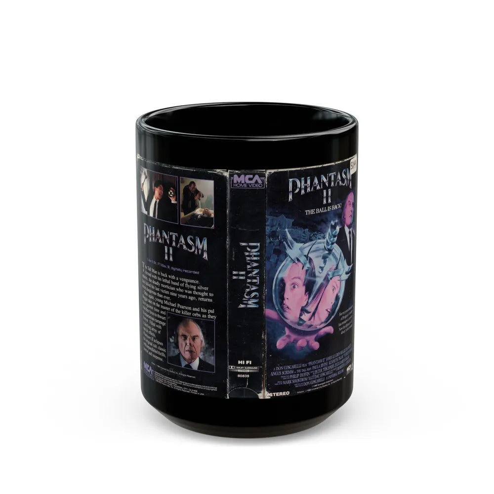 PHANTASM 2 (VHS COVER) - Black Coffee Mug-15oz-Go Mug Yourself